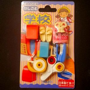 Iwako Japanese eraser set School supplies